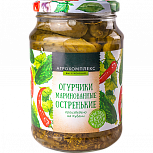 Огурчики маринованные «Остренькие» стерилизованные 720г Агрокомплекс